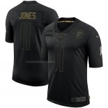 Camiseta NFL Limited Atlanta Falcons Jones 2020 Salute To Service Negro