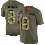Camiseta NFL Limited Baltimore Ravens Jackson 2019 Salute To Service Verde