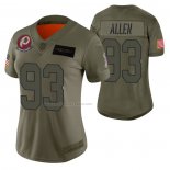 Camiseta NFL Limited Mujer Washington Redskins Jonathan Allen 2019 Salute To Service Verde