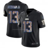 Camiseta NFL Limited New York Giants Beckham Jr Black Impact