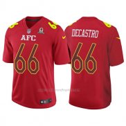 Camiseta NFL Pro Bowl AFC Decastro 2017 Rojo