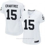 Camiseta NFL Game Mujer Las Vegas Raiders Crabtree Blanco