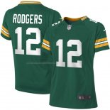 Camiseta NFL Game Nino Green Bay Packers Aaron Rodgers Verde2