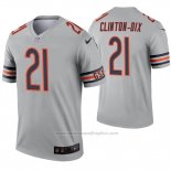 Camiseta NFL Legend Chicago Bears 21 Ha Ha Clinton Dix Inverted Gris