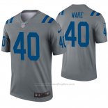 Camiseta NFL Legend Indianapolis Colts 40 Spencer Ware Inverted Gris