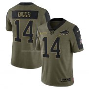 Camiseta NFL Limited Buffalo Bills Stefon Diggs 2021 Salute To Service Verde