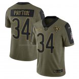 Camiseta NFL Limited Denver Broncos Walter Payton 2021 Salute To Service Retired Verde