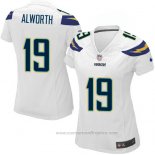 Camiseta NFL Game Mujer Los Angeles Chargers Alworth Blanco