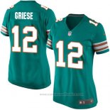 Camiseta NFL Game Mujer Miami Dolphins Griese Verde Oscuro