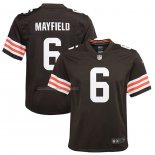 Camiseta NFL Game Nino Cleveland Browns Baker Mayfield Marron3