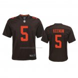 Camiseta NFL Game Nino Cleveland Browns Case Keenum Alterno 2020 Marron