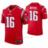 Camiseta NFL Legend New England Patriots 16 Jakobi Meyers Inverted Rojo