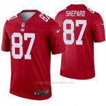 Camiseta NFL Legend New York Giants 87 Sterling Shepard Inverted Rojo