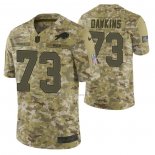 Camiseta NFL Limited Buffalo Bills 73 Dion Dawkins 2018 Salute To Service Camuflaje