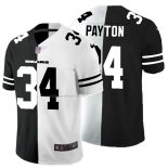 Camiseta NFL Limited Chicago Bears Payton Black White Split