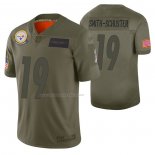 Camiseta NFL Limited Pittsburgh Steelers Juju Smith Schuster 2019 Salute To Service Verde1