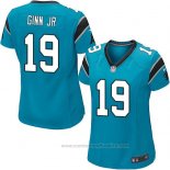 Camiseta NFL Game Mujer Carolina Panthers Ginn Jr Azul