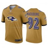 Camiseta NFL Limited Baltimore Ravens Madubuike Big Logo Amarillo