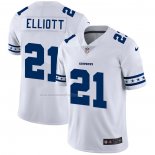 Camiseta NFL Limited Dallas Cowboys Elliott Team Logo Fashion Blanco