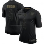 Camiseta NFL Limited Houston Texans Watson 2020 Salute To Service Negro
