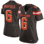 Camiseta NFL Game Mujer Cleveland Browns Baker Mayfield Marron2