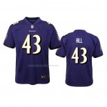 Camiseta NFL Game Nino Baltimore Ravens Justice Hill Violeta