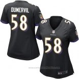 Camiseta NFL Game Mujer Baltimore Ravens Dumervil Negro