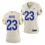 Camiseta NFL Game Mujer Los Angela Rams Cam Akers Blanco