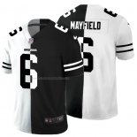 Camiseta NFL Limited Cleveland Browns Mayfield White Black Split
