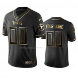 Camiseta NFL Limited Tennessee Titans Personalizada Golden Edition Negro