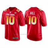 Camiseta NFL Pro Bowl Kansas City Chiefs 10 Tyreek Hill AFC 2018 Rojo