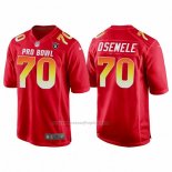 Camiseta NFL Pro Bowl Las Vegas Raiders 70 Kelechi Osemele AFC 2018 Rojo