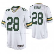 Camiseta NFL Game Green Bay Packers 28 Aj Dillon 2020 Blanco