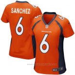 Camiseta NFL Game Mujer Denver Broncos Sanchez Naranja