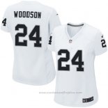Camiseta NFL Game Mujer Las Vegas Raiders Woodson Blanco