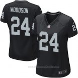Camiseta NFL Game Mujer Las Vegas Raiders Woodson Negro