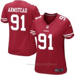 Camiseta NFL Game Mujer San Francisco 49ers Armstead Rojo