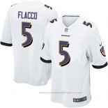 Camiseta NFL Game Nino Baltimore Ravens Flacco Blanco
