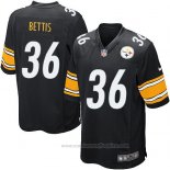 Camiseta NFL Game Nino Pittsburgh Steelers Bettis Negro