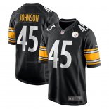 Camiseta NFL Game Pittsburgh Steelers Buddy Johnson 45 Negro