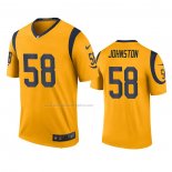 Camiseta NFL Legend Los Angeles Rams Clay Johnston Oro Color Rush