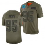 Camiseta NFL Limited Carolina Panthers Derrick Brown 2019 Salute To Service Verde