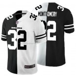 Camiseta NFL Limited Chicago Bears Montgomery Black White Split