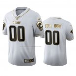 Camiseta NFL Limited Los Angeles Rams Personalizada Golden Edition Blanco