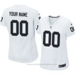 Camiseta NFL Mujer Las Vegas Raiders Personalizada Blanco