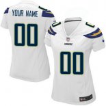 Camiseta NFL Mujer Los Angeles Chargers Personalizada Blanco