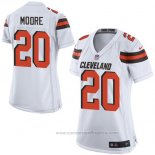 Camiseta NFL Game Mujer Cleveland Browns Moore Blanco