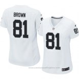 Camiseta NFL Game Mujer Las Vegas Raiders Brown Blanco