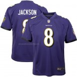 Camiseta NFL Game Nino Baltimore Ravens Lamar Jackson Violeta