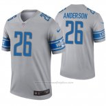 Camiseta NFL Legend Detroit Lions 26 C.j. Anderson Inverted Gris